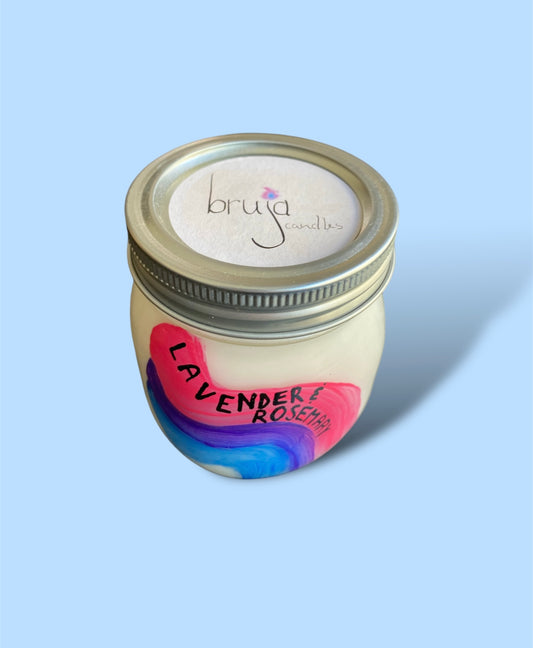 the bi pride candle