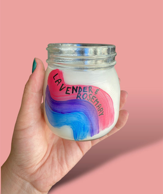 the bi pride candle