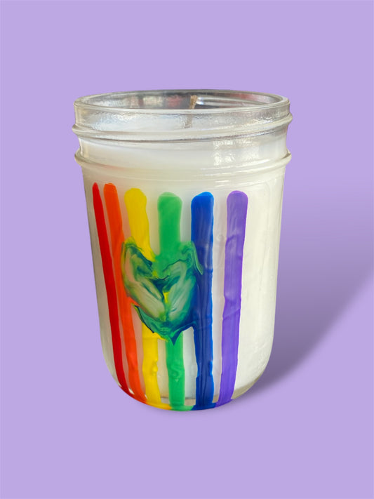 the dripping in pride candle