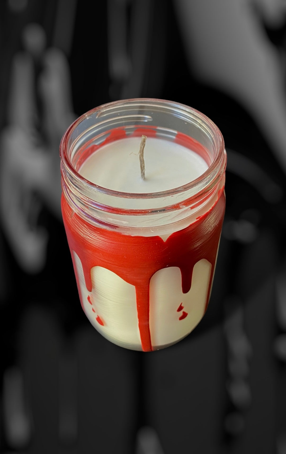 the BLOOD of MY ENEMIES pillar candle