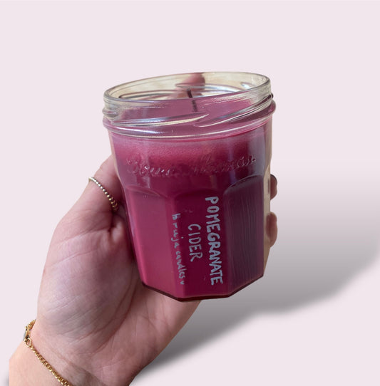 the pomegranate jam candle