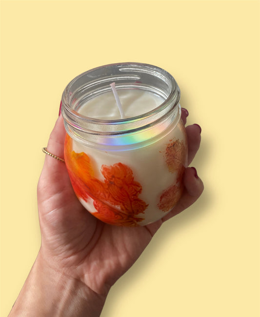 the autumn leaves candle