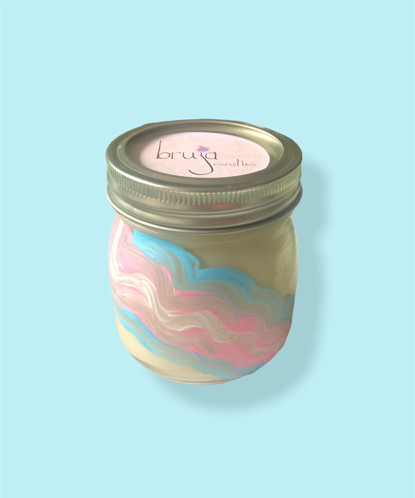 the trans pride candle