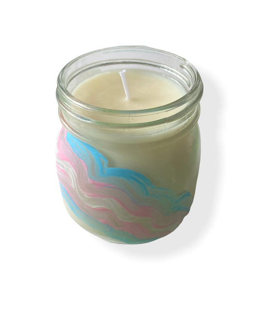 the trans pride candle